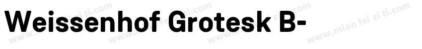 Weissenhof Grotesk B字体转换